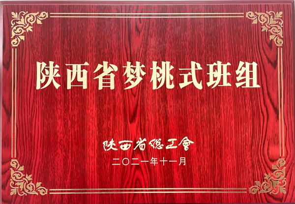 彬长矿业生产服务中心一班组被命名为“陕西省梦桃式班组”